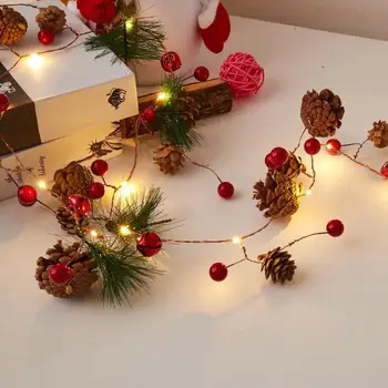 2M 20leds Kobber led string lys juledekoration vandtæt indendørs udendørs Varme dekoration til Ferie,Fest,Bryllup