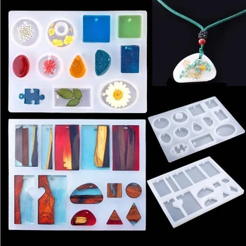 83 Stykker Silikone Støbning Af Forme Og Værktøjer Med En Sort Opbevaringspose Til Gør Det Selv Smykker Kunsthåndværk
