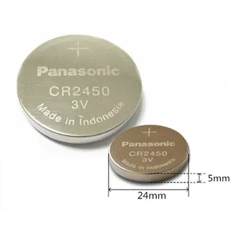 5PCS/MASSE Nye Originale Panasonic CR2450 CR 2450 3V Lithium knapcelle Batteri Mønt Batterier Til Ure,høreapparater
