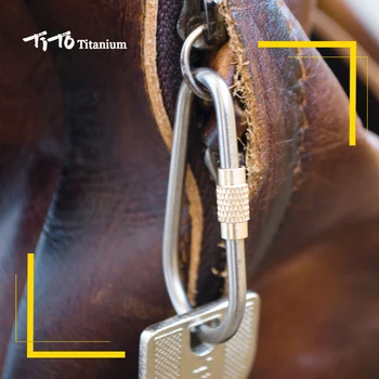 TiTo Høj kvalitet Udendørs Titanium legering sikkerhedsspænde Nøgle kæde, Krog, Multifunktions-tasten ring Vand flaskeholder Klip