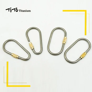 TiTo Høj kvalitet Udendørs Titanium legering sikkerhedsspænde Nøgle kæde, Krog, Multifunktions-tasten ring Vand flaskeholder Klip