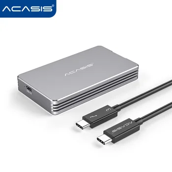 ACASIS USB4.0 Mobile M. 2 Nvme Kabinet 40Gbps Type C Interface Kompatibel med Thunderbolt 3 4 USB-4/3.2/3.1/3.0