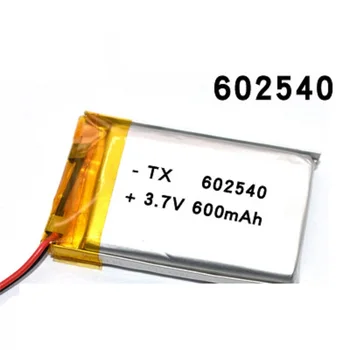 3,7 V 600mAh 602540 Polymer Lithium-Ion / Li-ion Batteri Til dvr optager mp3-Afspiller mivue mio 358