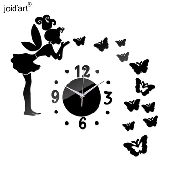 Nye salg vægur akryl spejl væg ure quartz ur i moderne design diy ur stue 3d klistermærker