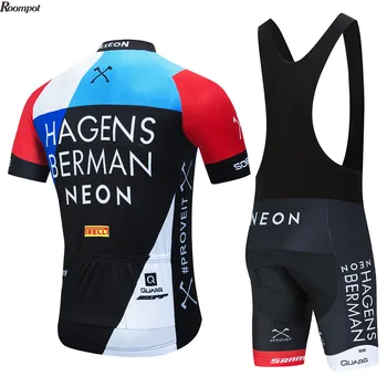 2020 Pro Team Cycling Jersey Sat HAGENS Berman Ropa Ciclismo Herre Summer Quick Dry Pro Cykling Maillot Culotte 16D Gel Pad