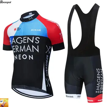 2020 Pro Team Cycling Jersey Sat HAGENS Berman Ropa Ciclismo Herre Summer Quick Dry Pro Cykling Maillot Culotte 16D Gel Pad