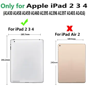 For Apple iPad 2 3 4 iPad2 iPad 3 iPad 4 9.7 A1395 A1396 A1403 A1416 A1430 A1458 A1460 Tastatur Cover +Film +Pen