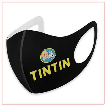Børn, Mænd, Kvinder, ansigtsmaske Tintin Logo Dykkermasker til Beskyttelse mod Virus face mask designer Skjold Beskyttelse Justerbar Fiskeri