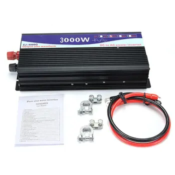 Intelligent Sol Pure Sine Wave Inverter 12V/24V Til 110V 3000W/4000W/5000W/6000W Power Converter Bil Inverter 18734