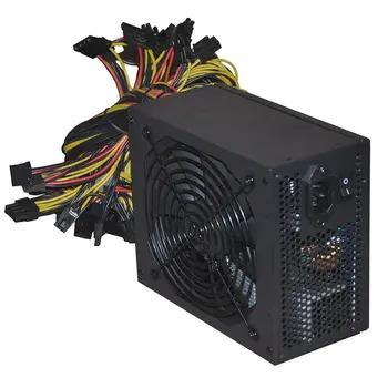 1800W PC Strømforsyning 1800W ATX PSU for RX470 RX580 RX570 RX560 Pico PSU Asic Bitcoin Miner ATX Minedrift Maskine Støtte 6 GPU