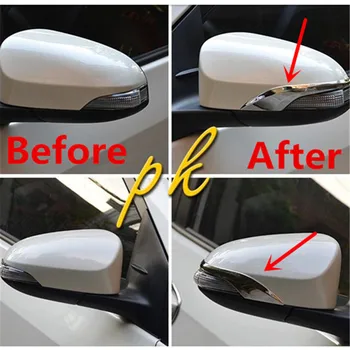 Chrome Side Door Rear View Mirror Cover Trim Pynt Støbning Overlay Strip For Toyota Corolla 2016 2017 Altis E170