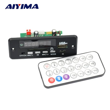 Aiyima 12V Bluetooth MP3 WAV audio dekoder bord med kontakten AUX-5P yrelsen håndfri opkald 18805