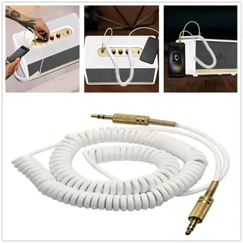 3,5 mm audio-AUX-Kabel Foråret Sammenrullet Stereo Aux Kabel-Opladning Kabel Til MARSHALL Woburn Trådløs Bluetooth Højttaler