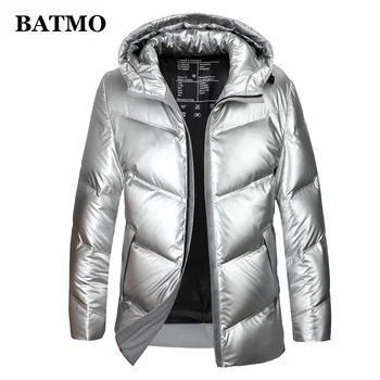 BATMO 2020 nye ankomst vinteren høj kvalitet 80% hvid duck ned hooded jakker mænd,vandtæt ned frakke 9928