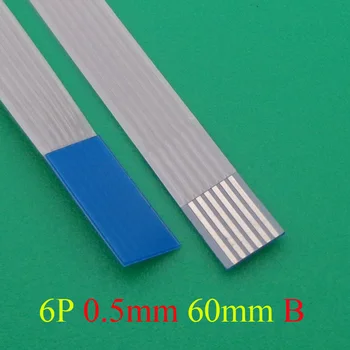 5-2000pcs Nye FFC FPC fladskærms fleksibelt kabel 0,5 mm pitch 6-pin 6PIN Omvendt Længde 60 mm Bånd Flex Kabel