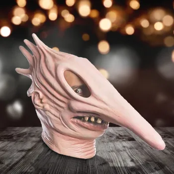 Realistisk Part Cosplay Skræmmende Forfærdelige Magic Man Maske Halloween Maskerade Latex Speciel Maske Facial Dække Novelt Kostumer