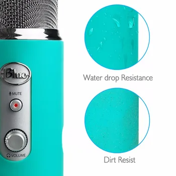 Protector giver til Blue Yeti mikrofon dække Blød silikone cover beskytter for Blue Yeti mikrofon gave svamp forrude