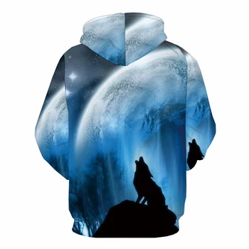 KYKU Mærke Snow Mountain Sweatshirts mænd Cloud Hoody Animationsfilm Grå Sweatshirt Trykt Harajuku 3d Trykte Fritids-Hoodie Udskriv