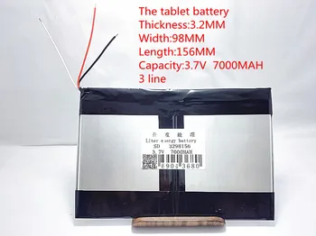 Gratis fragt stor kapacitet 3,7 V tablet batteri 7000 mah hvert mærke tablet universal genopladelige lithium batterier 3298156 18881