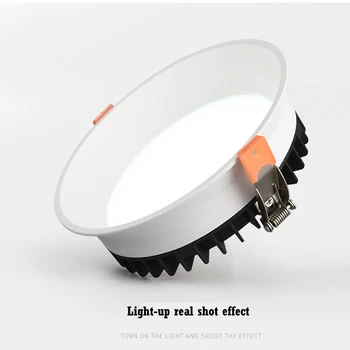 Tre Farve Lys Udskiftelige LED spot lys Forsænket loft lampe 15W 7W 10W stue enkle Nordiske led spot belysning