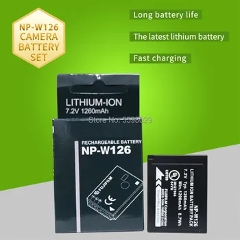 7.2 V 1260mAh NP-W126 NP W126 Batteri til Fuji Fuji X-T2 X-A3 XT2 XA3 X-T20 XT20 X100F NP-W126S Udskifteligt Objektiv