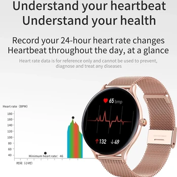 Smart Ur til Mænd puls, Blodtryk Overvågning Fashion Sport Fitness Tracker Kvinder Smartwatch til Android, IOS Skmei 2020
