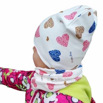 Nye Fashion Baby Hat Foråret Efteråret Bomuld Piger Drenge Hat, Halstørklæde Sæt Vinteren Børn Beanies Caps Børn Tørklæde Spædbarn Baby Hat Hætte