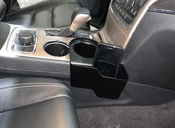 Sansour For Jeep Grand Cherokee 2011-2018 Bil Styling Indvendige Gear Skift Side Storage Box Holder Telefonen Dæksel