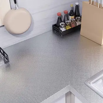 Køkken Olie-Bevis Mærkat 40x200cm Vandtæt Aluminium Køkken Komfur Selvklæbende Wall Sticker DIY Tapet