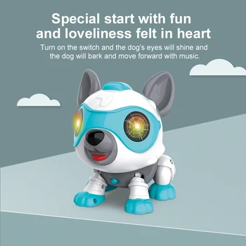 SUBOTECH Elektroniske Hund Legetøj Hvalp Robot Interactive Toy Fødselsdag Gaver til Stede For Børn&Børn Gåture&Barks&Søvn