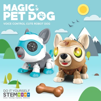 SUBOTECH Elektroniske Hund Legetøj Hvalp Robot Interactive Toy Fødselsdag Gaver til Stede For Børn&Børn Gåture&Barks&Søvn