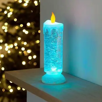 Farve Skiftende LED-Vand, Lys Genopladelige LED Glitter Lys LED Stearinlys Farve Vand Skiftende I4S6