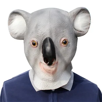Dyr Maske Part, kids Halloween Maskerade Maske sjove lærke Koala Cock hoved Udsøgt Håndværk Voksen Part Maske