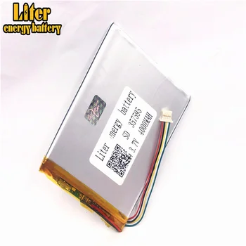 1,0 MM 5pin stik 357595 4000mah 3,7 V lithium-polymer-batteri i tablet pc-genopladeligt batteri