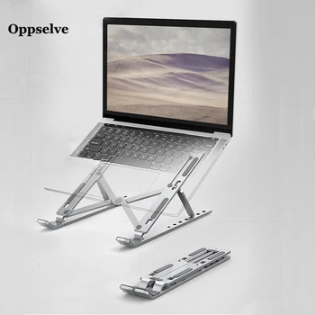 Oppselve Bærbare Laptop Stand Aluminium Sammenklappelig Tablet Støtte Justerbare Notebook Indehaver Base Til PC Tilbehør