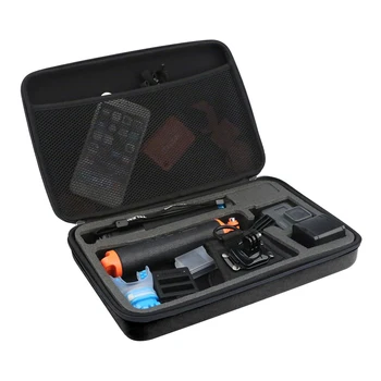 TELESIN Store Sorte Bærbare opbevaringspose bæretaske Beskytter til GoPro Hero 8 7 Hero 6 5 4 for Xiaomi YI EKEN DJI Osmo Handling