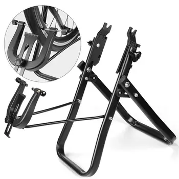 Cykelhjul Afrette Stå folde cykel ring justering MTB reparation værktøj hjul korrektion tabel aluminium Tilbehør