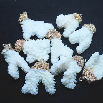 1 STK natur hvid coral vedhæng fra deep sea oprindelige koraller størrelse 30-40mm for kvinder vedhæng gøre godt for din DIY resultater