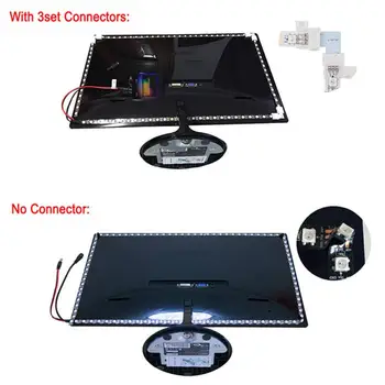 RGB LED Book Lys natbordet Bruser Indretning Lampe Lyser USB-Port, 1M-5M Desktop-TV Baggrund Lys Fleksibel LED Bånd Bånd