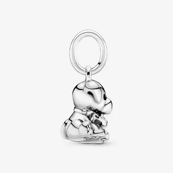 Kvinder DIY Mode Smykker 925 Sterling Sølv Perler Passer Oprindelige Pandora Armbånd Labrador Hvalp Hund Dingle Charme