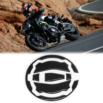 Sort Carbon Fiber Motorcykel Gas Tank Cap-Pad Cover Sticker Decals Til KAWASAKI Z900 Z650 2017-2018 Motorcykel Tilbehør