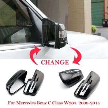 Bagsiden Se Side Bil Mirror Cover til Mercedes Benz C-Klasse W204 2008 2009 2010 2011 2012 2013 bil bakspejl Case Cover