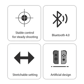 Nye Ankomst Trådløse Teleskopisk Bluetooth-Spil Controller Wireless Gamepad Joysticket Til Android, IOS Telefon Med USB-Kabel 1 STK