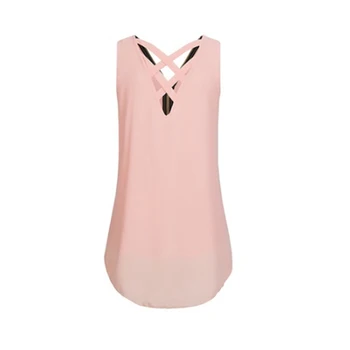 Sommeren 2019 Plus Size Lynlås V-Hals, Slank Afslappet Kvinder Toppe Fast Fashion Damer Chiffon Bluse Shirt Sort Pink Blusas Tøj