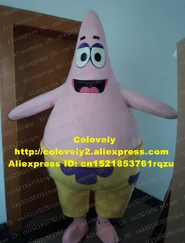 Legende Pink Patrick Star Ptowardsrick Star Party star Maskot Kostume tegneseriefigur Mascotte Fat Runde Mave ZZ47 Gratis SH