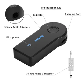 For HUAWEI Xiaomi Bil Bluetooth Audio Receiver AUX Adapter Receptor For Mercedes W202 W220 W204 W203 W210 W124 W211 W222 19305