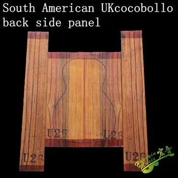 Sydamerika importeret ukulele cocobollo massivt træ guitar bagside panel finer guitar med at gøre materialet tilbehør