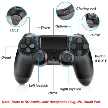 Trådløse PS4 Controller Bluetooth-Gamepad Til PlayStation 4 Pro/Slank/PC/Android/IOS/iPad DualShock 4 Spil Joysticket