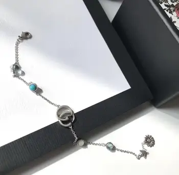 925 sterling sølv armbånd, classic fashion i høj kvalitet smykker ferie gaver, udsøgt håndværk, originale logo 1:1