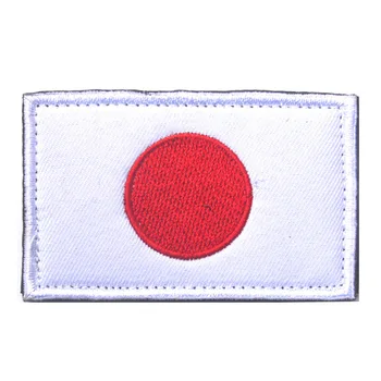 5pcs/masse JAPAN Flag Broderet Patch Krog og Løkke Opbakning Patches Til Tøj